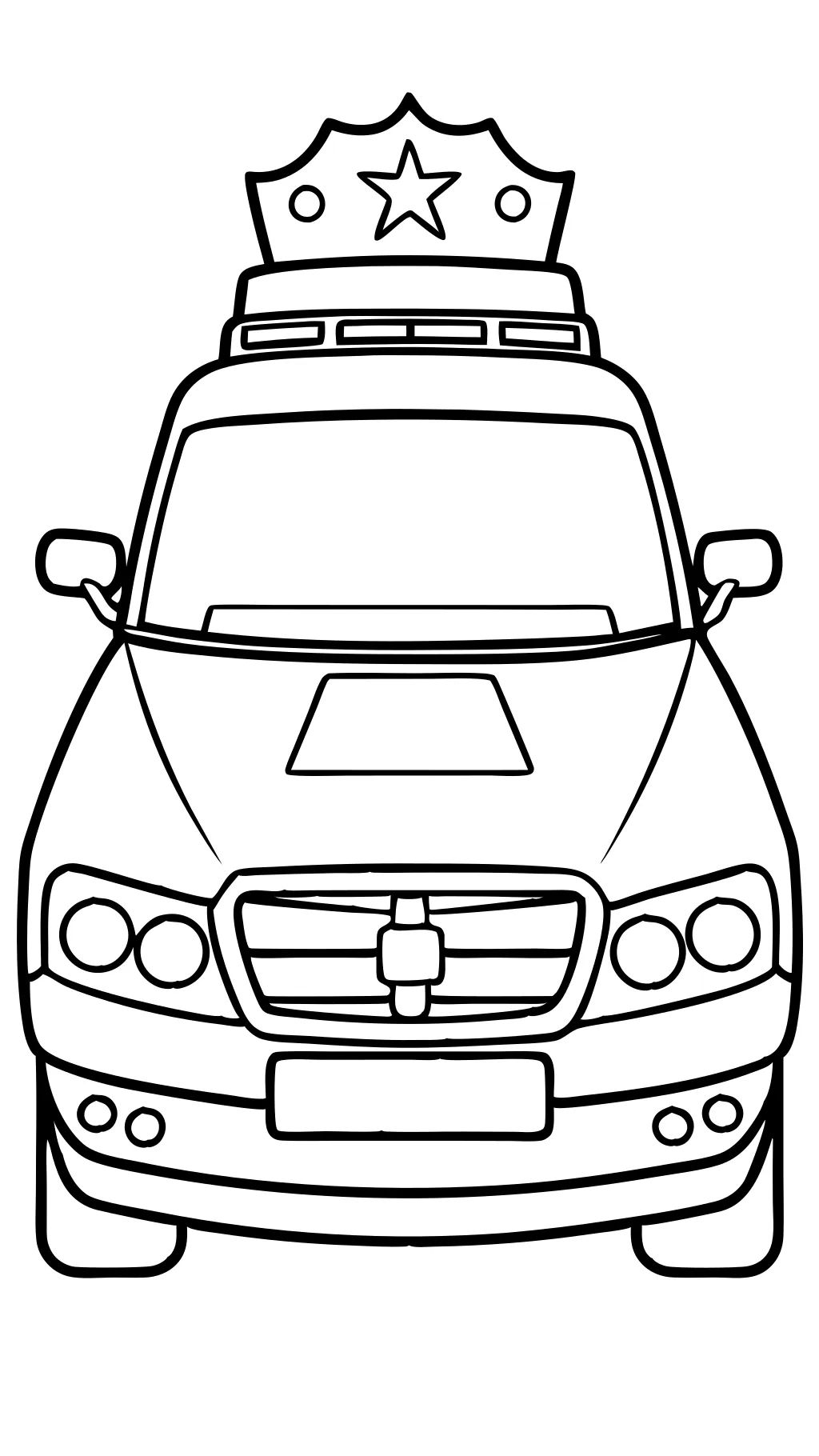 printable police car coloring pages